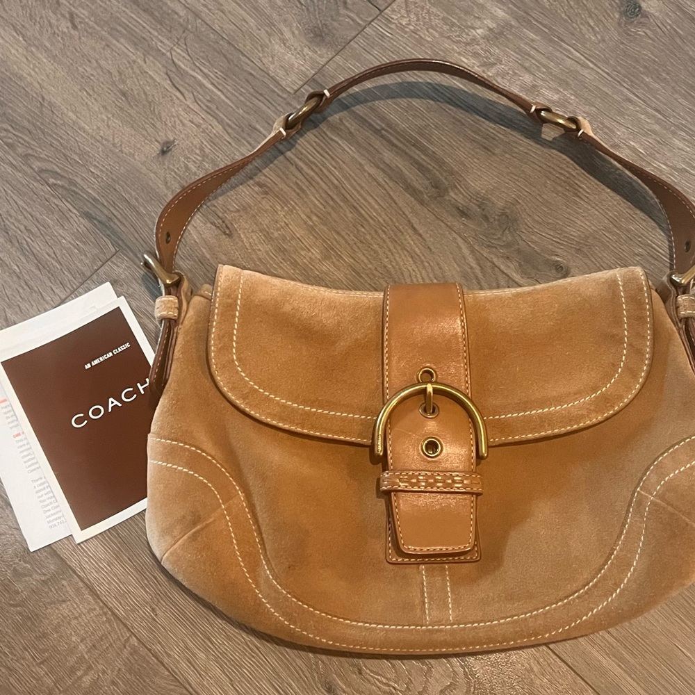 Vintage Coach Suede SoHo Bag Purse